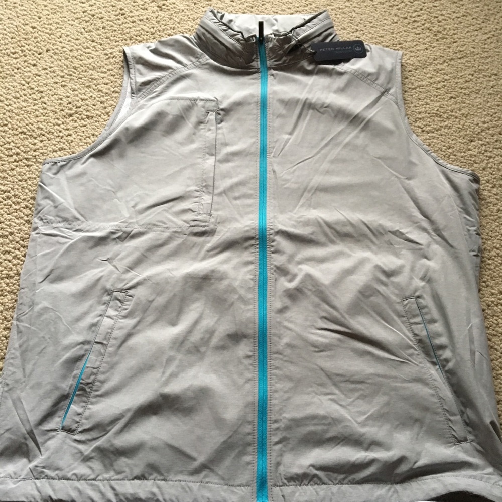 New Peter Millar Crown Sport zip vest